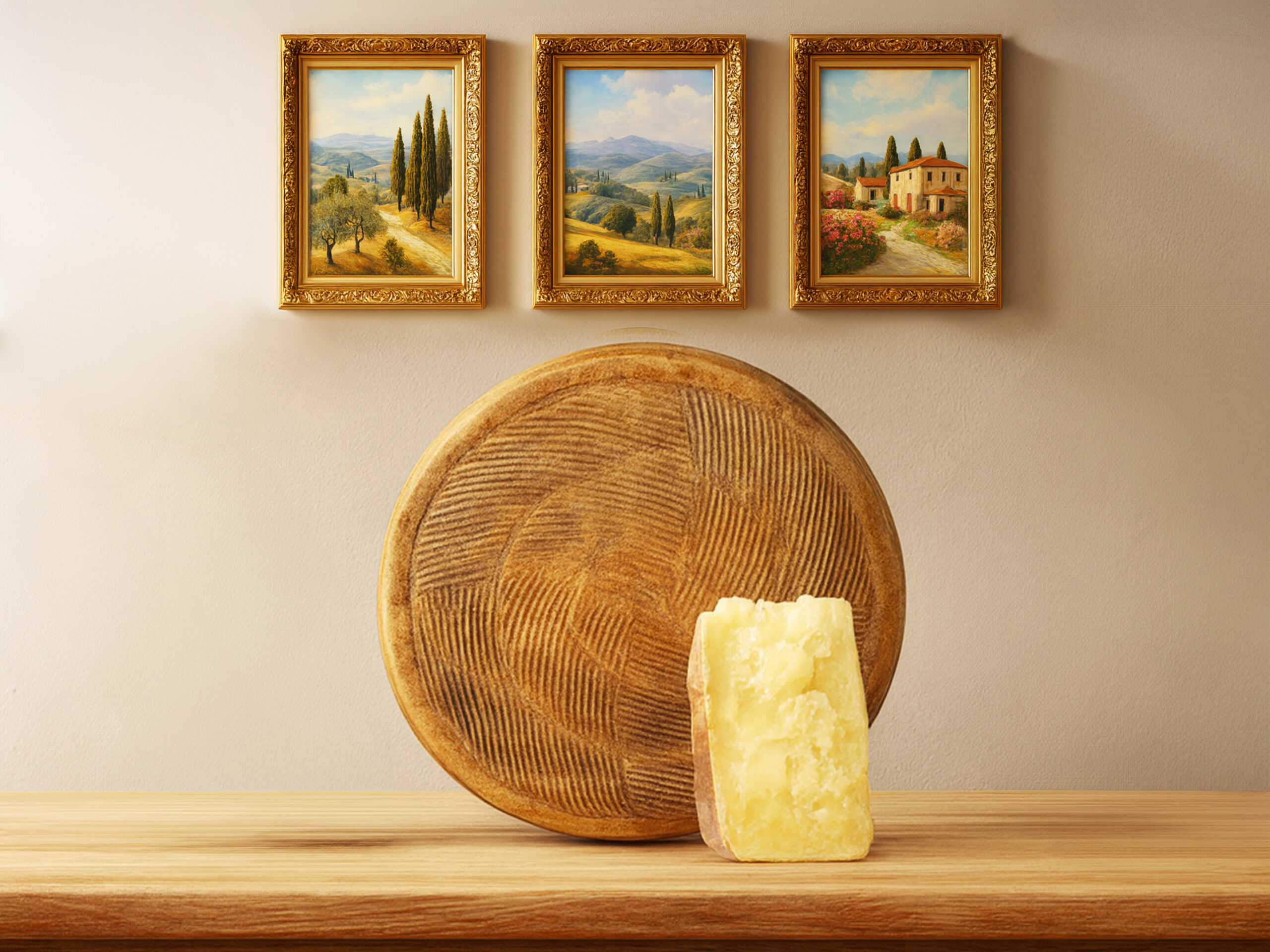 Pecorino Gran Riserva on a table