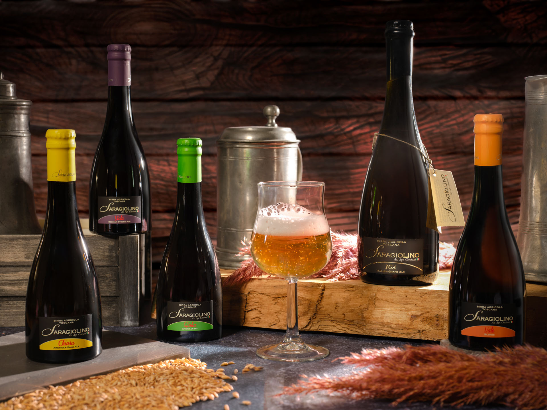 A selection of Italian Craft Beers by Saragiolino - Dionysus Culture Food